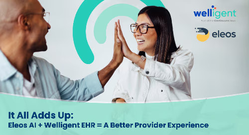 It All Adds Up: Eleos Augmented Intelligence + Welligent EHR = A Better Provider Experience