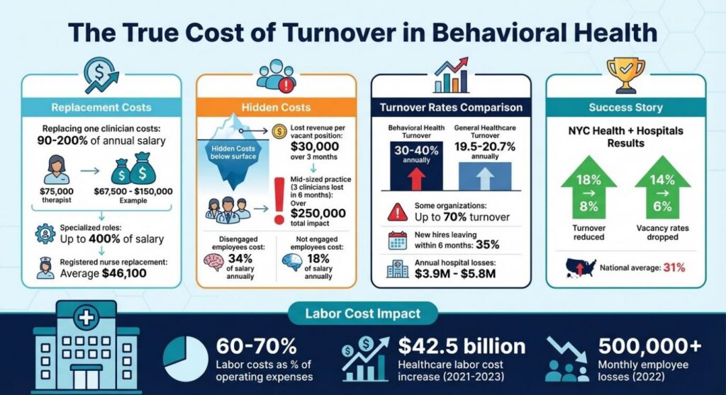 True Cost of Turnover in Behavioral Health - and How HR Leaders Can Reduce It