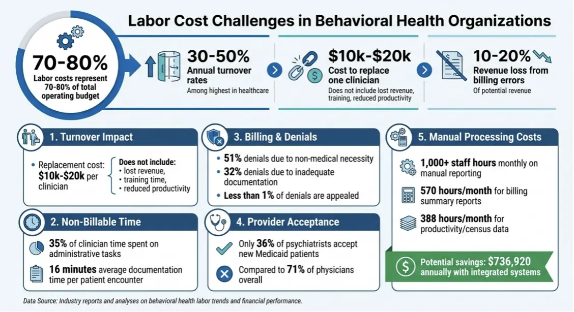 Labor Cost Challenges in Behavioral Health Organizations: Key Statistics