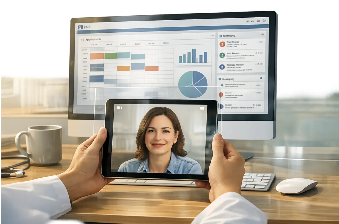 Telehealth Is Stabilizing - Not Disappearing: What Hybrid Care Models Mean for Your EHR and Patient App Strategy