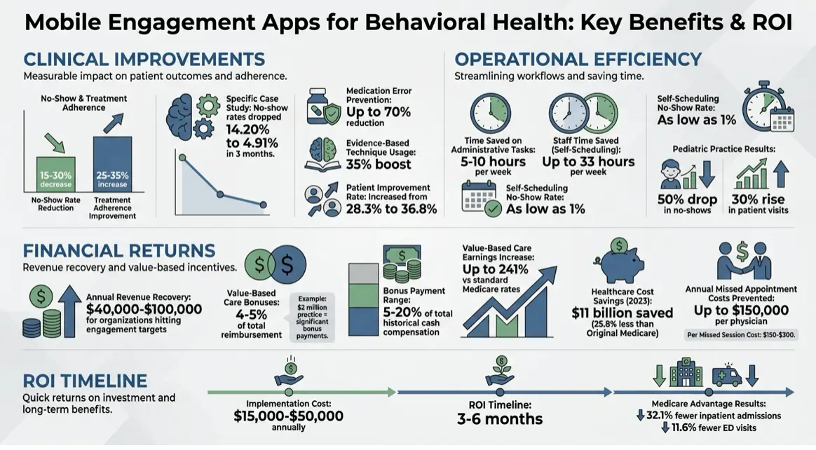 Mobile Engagement Apps: Key Benefits and ROI for Behavioral Health Providers
